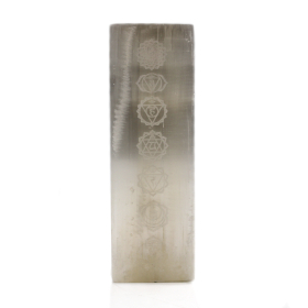 CANDEEIRO DE SELENITE 25cm - Chakra Lamp