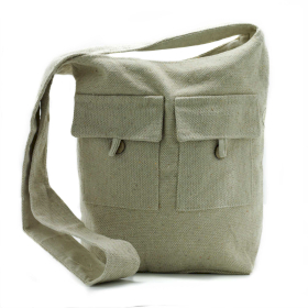 Bolsa com Dois Bolsos - Natural - Grande