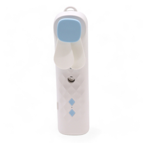 Ventoinha & Spray Facial Branco - Carregável por USB