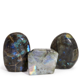 3x Pedras Tumulares Labradorite de Madagáscar (aprox. 80-100gms 50-70mm)