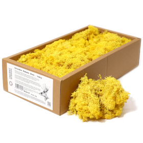 Musgo Decorativo - Amarelo - (aprox. 500g)