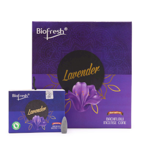 12x Cones de Incenso de Refluxo Biofresh (40 Cones) - Lavanda