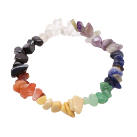 12x Pulseira de Gemas - Chakras